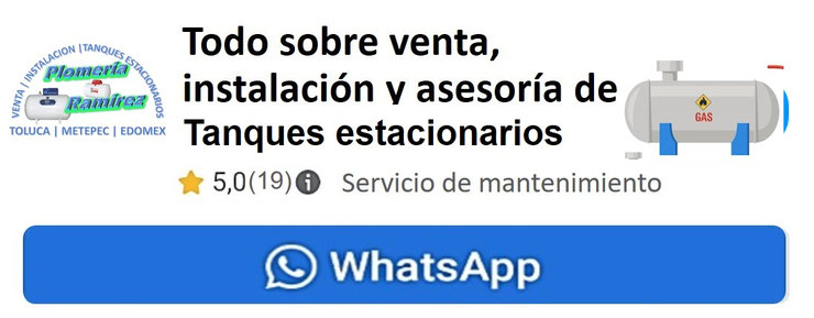 Venta e instalación de tanques estacionarios de gas lp a precios justos y amortizables